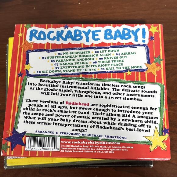Rockabye Baby CD lot Rock Music Coldplay Tool NIN Radiohead Nirvana Beatles - Picture 7 of 9